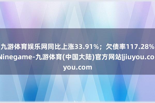 九游体育娱乐网同比上涨33.91%；欠债率117.28%-Ninegame-九游体育(中国大陆)官方网站|jiuyou.com