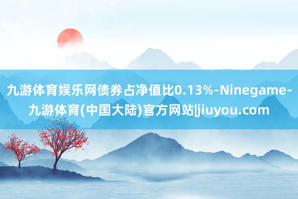 九游体育娱乐网债券占净值比0.13%-Ninegame-九游体育(中国大陆)官方网站|jiuyou.com